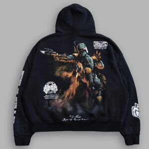 NWT - Darc Sport Bobba Fett HOODIE - Black Drift Wash Men's LARGE